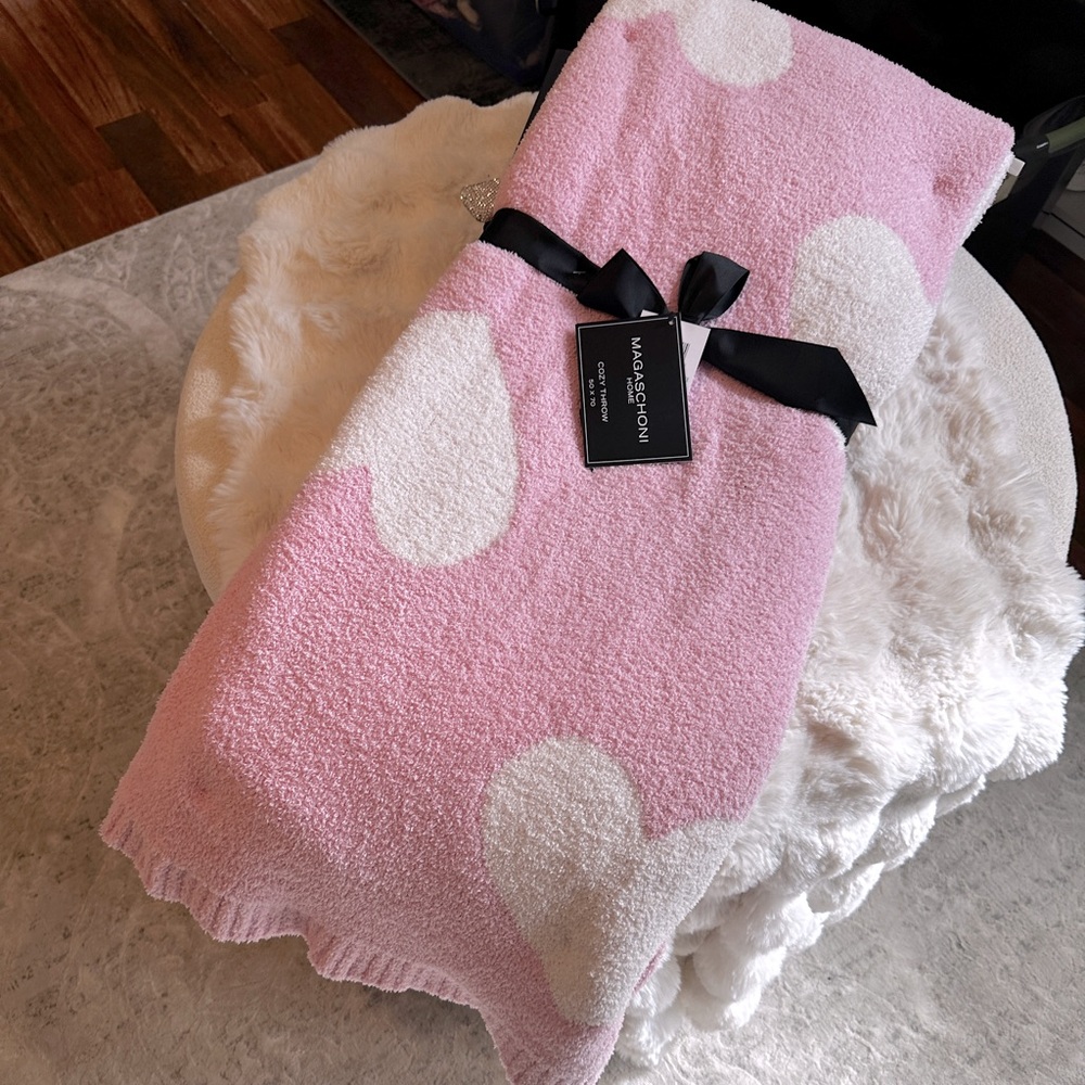 Pink Heart Blanket